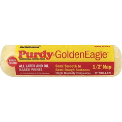 Purdy - 1/2" Nap, 9" Wide Paint General Purpose Roller Cover - Semi-Rough Texture, Synthetic Knit - Exact Tooling