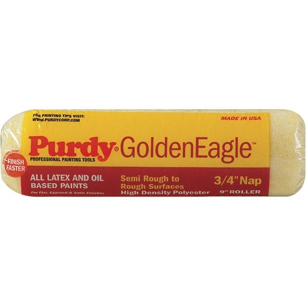 Purdy - 3/4" Nap, 9" Wide Paint General Purpose Roller Cover - Semi-Rough Texture, Synthetic Knit - Exact Tooling