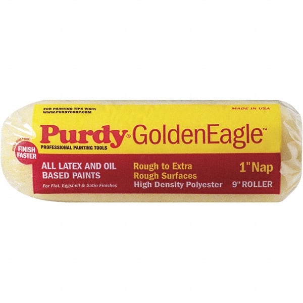 Purdy - 1" Nap, 9" Wide Paint General Purpose Roller Cover - Rough Texture, High Density Polyester - Exact Tooling