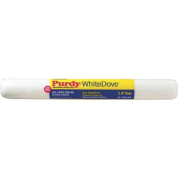 Purdy - 1/4" Nap, 18" Wide Paint General Purpose Roller Cover - Smooth Texture, Dralon - Exact Tooling
