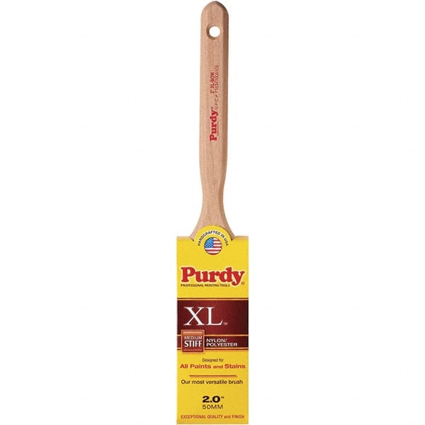 Purdy - 2" Flat Synthetic Sash Brush - 2-11/16" Bristle Length, 6" Wood Handle - Exact Tooling