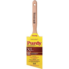 Purdy - 3" Angled Synthetic Sash Brush - 3-3/16" Bristle Length, 6-1/2" Wood Fluted Handle - Exact Tooling