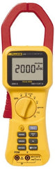 Fluke - 355, CAT IV, CAT III, Digital True RMS Clamp Meter with 2.2835" Clamp On Jaws - 600 VAC, 1000 VDC, 1400 AC Amps, 2000 DC Amps, Measures Voltage, Current, Frequency, Resistance - Exact Tooling