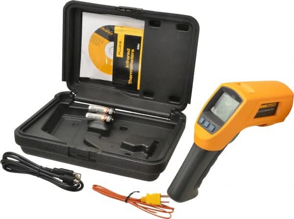 Fluke - -40 to 800°C (-40 to 1472°F) Infrared Thermometer - 50:1 Distance to Spot Ratio - Exact Tooling