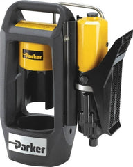 Parker - 3/4" Max Cut Diam, 30 Ton Portable Hose Crimper - 30 sec Cycle, 12" Wide x 15" High x 6" Deep - Exact Tooling