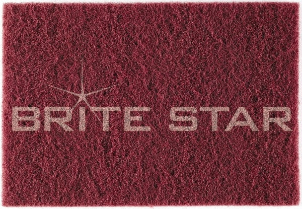 Brite Star - Ultra Fine Grade Silicon Carbide Hand Pad - Gray, 6" Wide x 9" Long, Nonwoven - Exact Tooling