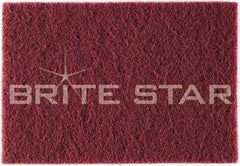 Brite Star - Super Fine Grade Flint Hand Pad - White, 6" Wide x 9" Long, Nonwoven - Exact Tooling