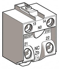 Telemecanique Sensors - 2NC, 3 Amp, Electrical Switch Contact Block - 240 VAC, For Use with ZCD29, ZCKJ9, ZCKM9, ZCKS9, ZCP29 - Exact Tooling