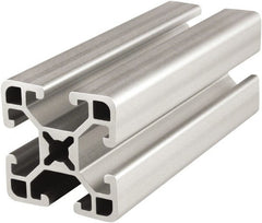 80/20 Inc. - 145 Inches Long x 1-1/2 Inches Wide x 1 Inch High, T Slotted Aluminum Extrusion - 0.781 Square Inches, Clear Anodized Finish - Exact Tooling