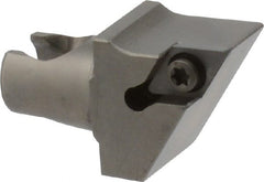 Kennametal - Right Hand Cut, Size KM20, DC.. Insert Compatiblity, Modular Turning & Profiling Cutting Unit Head - 12.5mm Ctr to Cutting Edge, 25mm Head Length, Series KM Mini - Exact Tooling