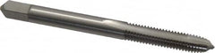 Hertel - #12-28 UNF, 2 Flute, Bright Finish, High Speed Steel Spiral Point Tap - Plug Chamfer, Right Hand Thread, 2-3/8" OAL, 2B/3B Class of Fit - Exact Tooling
