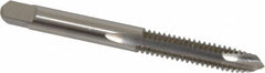 Hertel - 1/4-20 UNC, 3 Flute, Bright Finish, High Speed Steel Spiral Point Tap - Plug Chamfer, Right Hand Thread, 2-1/2" OAL, 2B Class of Fit - Exact Tooling
