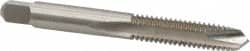 Hertel - 5/16-18 UNC, 2 Flute, Bright Finish, High Speed Steel Spiral Point Tap - Plug Chamfer, Right Hand Thread, 2-23/32" OAL, 2B Class of Fit - Exact Tooling