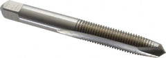 Hertel - 5/16-24 UNF, 2 Flute, Bright Finish, High Speed Steel Spiral Point Tap - Plug Chamfer, Right Hand Thread, 2-23/32" OAL - Exact Tooling