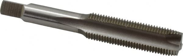 Hertel - 1/2-20 UNF, 3 Flute, Bright Finish, High Speed Steel Spiral Point Tap - Plug Chamfer, Right Hand Thread, 3-3/8" OAL, 2B Class of Fit - Exact Tooling