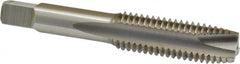 Hertel - 5/8-11 UNC, 3 Flute, Bright Finish, High Speed Steel Spiral Point Tap - Plug Chamfer, Right Hand Thread, 3-13/16" OAL, 2B Class of Fit - Exact Tooling