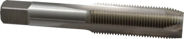 Hertel - 3/4-16 UNF, 3 Flute, Bright Finish, High Speed Steel Spiral Point Tap - Plug Chamfer, Right Hand Thread, 4-1/4" OAL, 3B Class of Fit - Exact Tooling