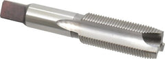 Hertel - 7/8-14 UNF, 3 Flute, Bright Finish, High Speed Steel Spiral Point Tap - Plug Chamfer, Right Hand Thread, 4-11/16" OAL, 3B Class of Fit - Exact Tooling
