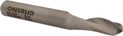 Onsrud - 3/8" Cutting Diam x 1" Length of Cut, 1 Flute, Upcut Spiral Router Bit - Uncoated, Right Hand Cut, High Speed Steel, 3" OAL x 3/8" Shank Diam, Single Edge, 19 to 32° Helix Angle - Exact Tooling