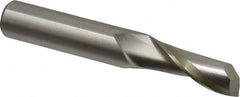 Onsrud - 1/2" Cutting Diam x 1-1/4" Length of Cut, 1 Flute, Upcut Spiral Router Bit - Uncoated, Right Hand Cut, High Speed Steel, 3-1/4" OAL x 1/2" Shank Diam, Single Edge, 19 to 32° Helix Angle - Exact Tooling