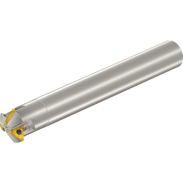Vargus - 1.46" Cut Diam, 5.65" Max Depth of Cut, 1-1/8" Shank Diam, Internal/External Indexable Thread Mill - Insert Style 3UI, 3/8" Insert Size, 3 Inserts, Toolholder Style TM SC C, 8.74" OAL - Exact Tooling