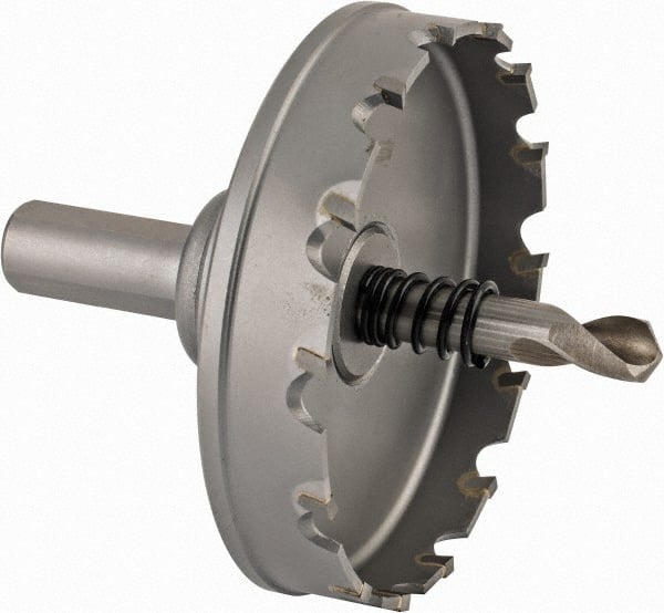 Hougen - 3" Diam, 1/8" Cutting Depth, Hole Saw - Carbide-Tipped Saw, Toothed Edge - Exact Tooling