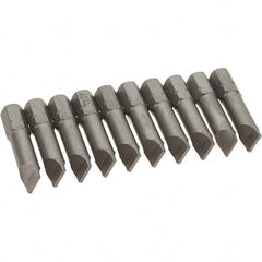 Wiha - Slotted Screwdriver Bits Reversible: NonReversible Blade Width (Inch): 5/16 - Exact Tooling