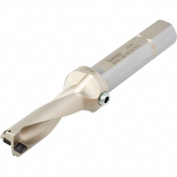 Iscar - 2.11" Max Drill Depth, 3xD, 45/64" Diam, Indexable Insert Drill - 2 Inserts, 3/4" Shank Diam, Straight Shank - Exact Tooling