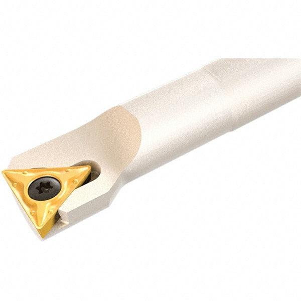 Iscar - 9.7mm Min Bore Diam, 125mm OAL, 12mm Shank Diam, S-STLP Indexable Boring Bar - 35mm Max Bore Depth, TP.. 1102.. Insert, Screw Holding Method - Exact Tooling