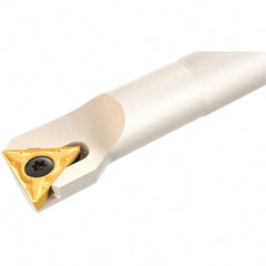 Iscar - 25mm Min Bore Diam, 200mm OAL, 20mm Shank Diam, S-STLC Indexable Boring Bar - 50mm Max Bore Depth, TC.T 1102.. Insert, Screw or Clamp Holding Method - Exact Tooling