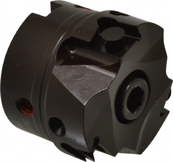 Kennametal - 3 Inserts, 2" Cut Diam, 3/4" Arbor Diam, 0.394" Max Depth of Cut, Indexable Square-Shoulder Face Mill - 0/90° Lead Angle, 1.57" High, BGHX 15L5... Insert Compatibility, Through Coolant, Series Fix-Perfect - Exact Tooling