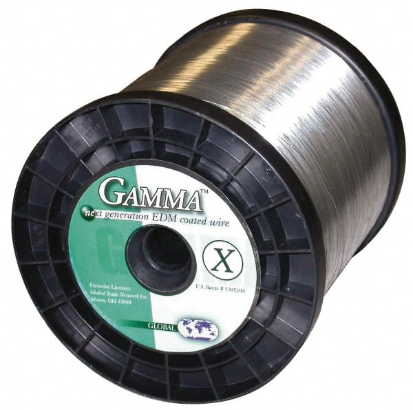 Global EDM - Copper Gamma Coated, Half Hard Grade Electrical Discharge Machining (EDM) Wire - 475 N per sq. mm Tensile Strength, Gamma-X Series - Exact Tooling