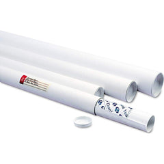 Quality Park - Boxes & Crush-Proof Mailers; Type: White Mailing Tube ; Width (Inch): 12-5/16 ; Length (Inch): 36 ; Height (Inch): 36-5/8 ; Diameter (Inch): 3 ; Color: White - Exact Tooling