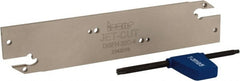 Iscar - 4" Groove Width, Neutral Cut, DGFH Indexable Grooving Blade - DG.4..C Insert Style, Series Do-Grip & Heli-Grip - Exact Tooling