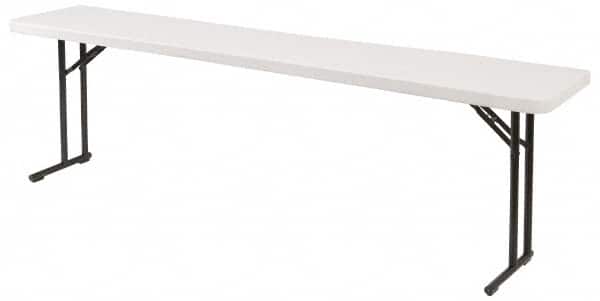 NPS - 72" Long x 18" Wide x 29-1/2" High, Lightweight Folding Table - Speckled Gray - Exact Tooling