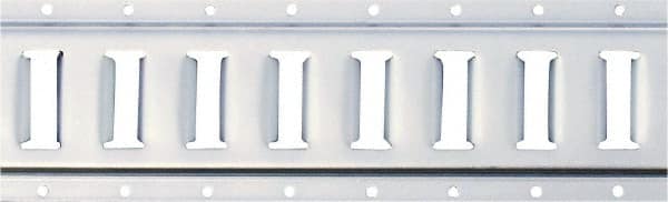 Erickson Manufacturing - Steel Horizontal E-Track - 5" Long, Galvanized Finish, 6,000 Lb Capacity - Exact Tooling