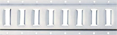 Erickson Manufacturing - Steel Horizontal E-Track - 5" Long, Galvanized Finish, 6,000 Lb Capacity - Exact Tooling