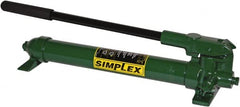 TK Simplex - 1 Stage, 3/8 NPTF, 0.16 Cu In Per Stroke, Manual Hydraulic Pump - 40 Cu In Reservoir, 10,000 psi Second Stage - Exact Tooling