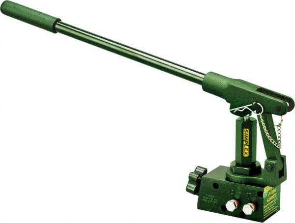 TK Simplex - 1 Stage, 1/2" Piston Diam, 3/8 NPTF, 0.53 Cu In Per Stroke, Manual Hydraulic Pump - 0 Cu In Reservoir, 6,500 psi First Stage - Exact Tooling