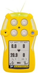BW Technologies by Honeywell - Visual, Vibration & Audible Alarm, LCD Display, Multi-Gas Detector - Monitors Oxygen & Carbon Monoxide, -20 to 50°C Working Temp - Exact Tooling
