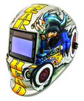 #41290 - Solar Powered Auto Darkening Welding Helment; Gearhead Graphics - Exact Tooling