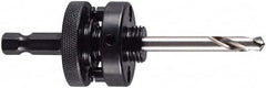 M.K. MORSE - 1-1/4 to 6" Tool Diam Compatibility, Hex Shank, High Speed Steel Integral Pilot Drill, Hole Cutting Tool Arbor - 3/8" Min Chuck, Hex Shank Cross Section, Quick-Change Attachment, For 1-1/4 to 6" Hole Saws - Exact Tooling