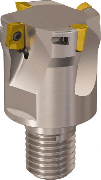 Seco - 40mm Cut Diam, 9mm Max Depth of Cut, 40mm OAL, Indexable Square Shoulder Slot Milling End Mill - M20 Modular Connection, 90° Lead Angle, Through Coolant, Series R217.69 - Exact Tooling