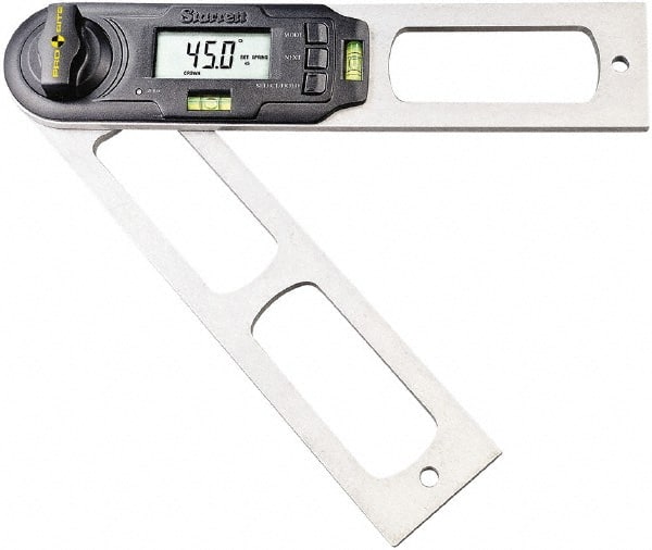 Starrett - 0.1° Resolution Combination Protractor & Inclinometer - 360° Range - Exact Tooling
