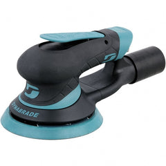 Dynabrade - 12,000 RPM, 12,000 OPM, 19 CFM Air Consumption, 90 psi Air Pressure, Random Air Orbital Sander - Round Pad, Hook & Loop Backing, 1/4 NPT Inlet - Exact Tooling