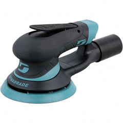 Dynabrade - 12,000 RPM, 12,000 OPM, 19 CFM Air Consumption, 90 psi Air Pressure, Random Air Orbital Sander - Round Pad, Hook & Loop Backing, 1/4 NPT Inlet - Exact Tooling