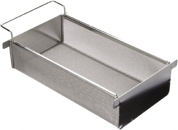 Marlin Steel Wire Products - 19.64" Deep, Rectangular Stainless Steel Mesh Basket - 8-1/4" Wide x 6" High - Exact Tooling
