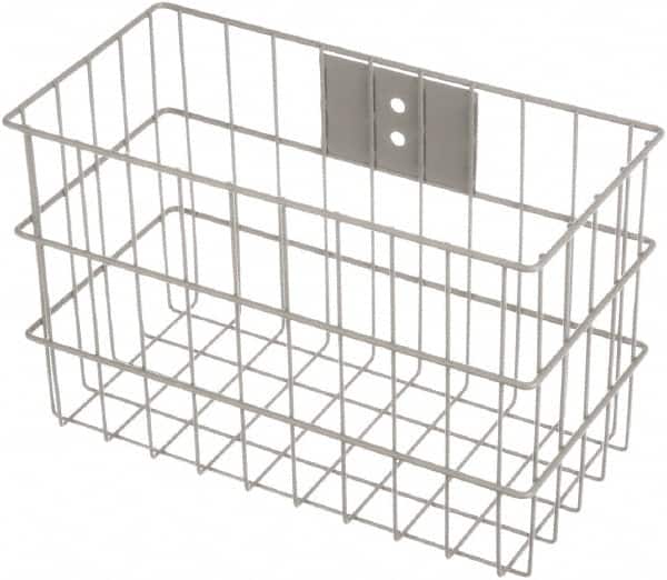 Marlin Steel Wire Products - 7" Deep, Rectangular Steel Wire Basket - 14" Wide x 9" High - Exact Tooling