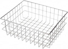Marlin Steel Wire Products - 13" Deep, Rectangular Steel Wire Basket - 16" Wide x 6" High - Exact Tooling