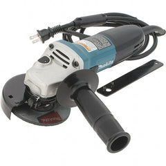 Makita - 4" Wheel Diam, 11,000 RPM, Corded Angle & Disc Grinder - M10x1.5 Spindle - Exact Tooling